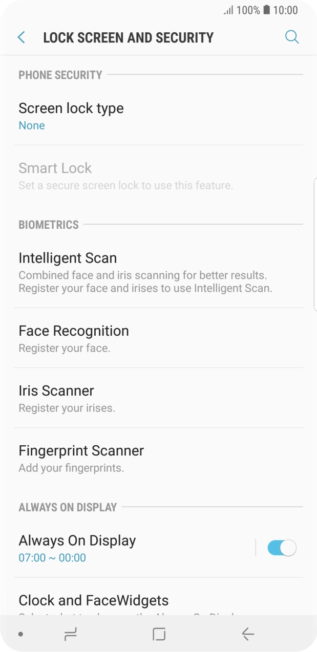 Press the Home key to return to the home screen. Press the Home key to return to the home screen.