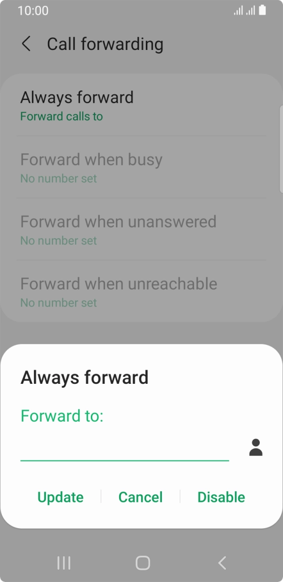 Press Disable.