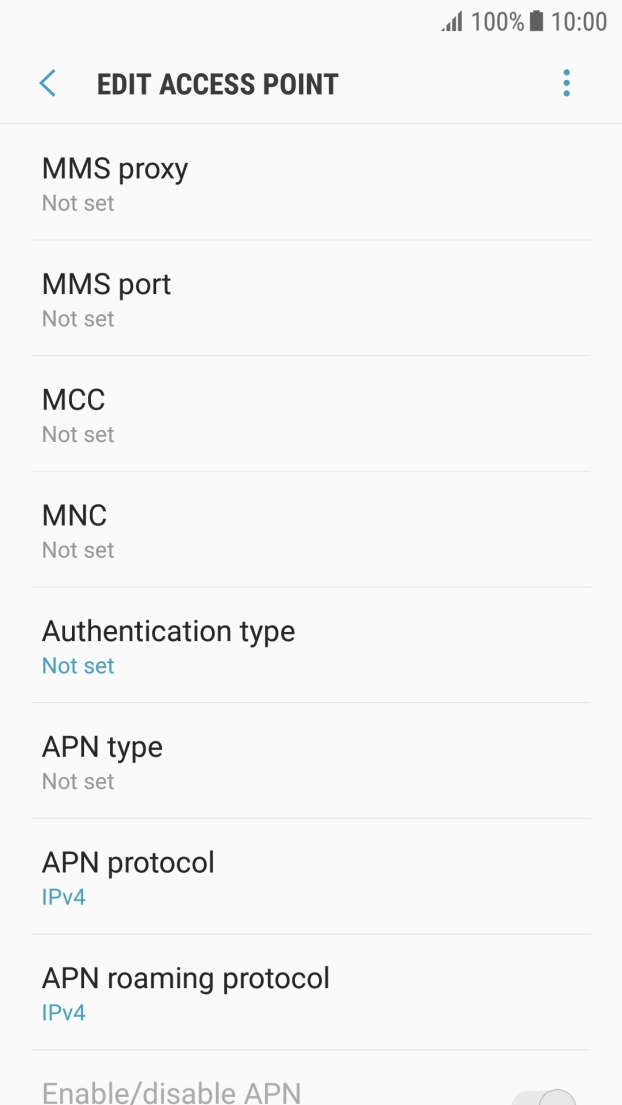 Press MMS proxy. Press MMS proxy.