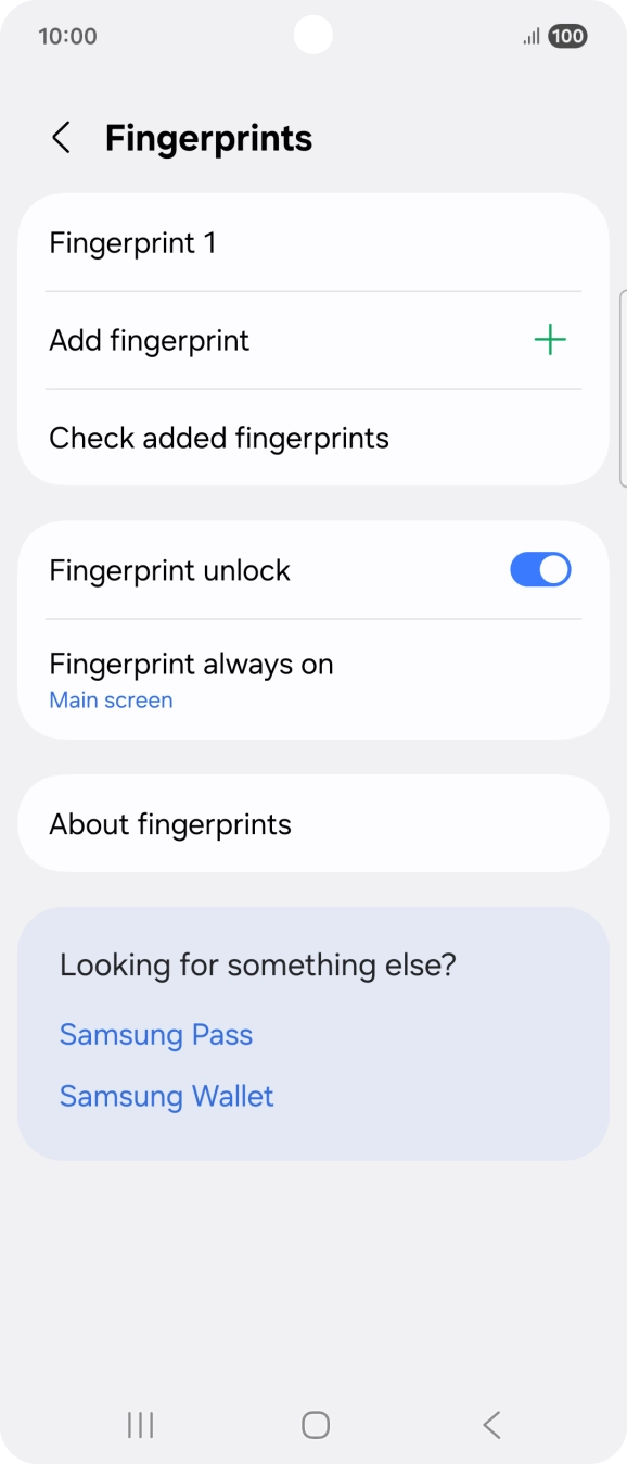 Press the required settings to turn them on or off. Press the required settings to turn them on or off.