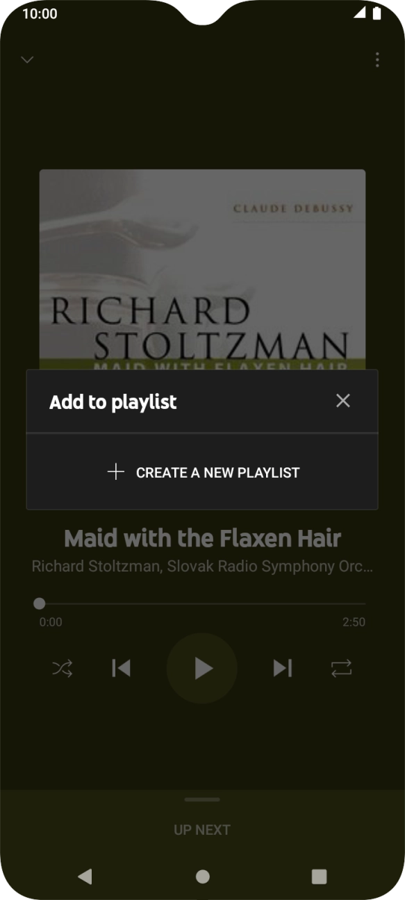 Press CREATE A NEW PLAYLIST.