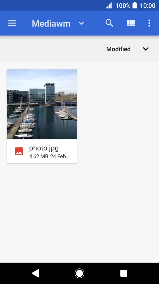 Press the required file. Press the required file.