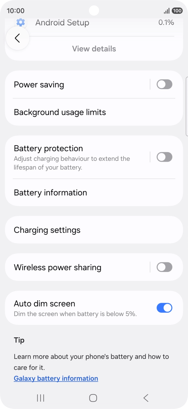 Press Power saving. Press Power saving.