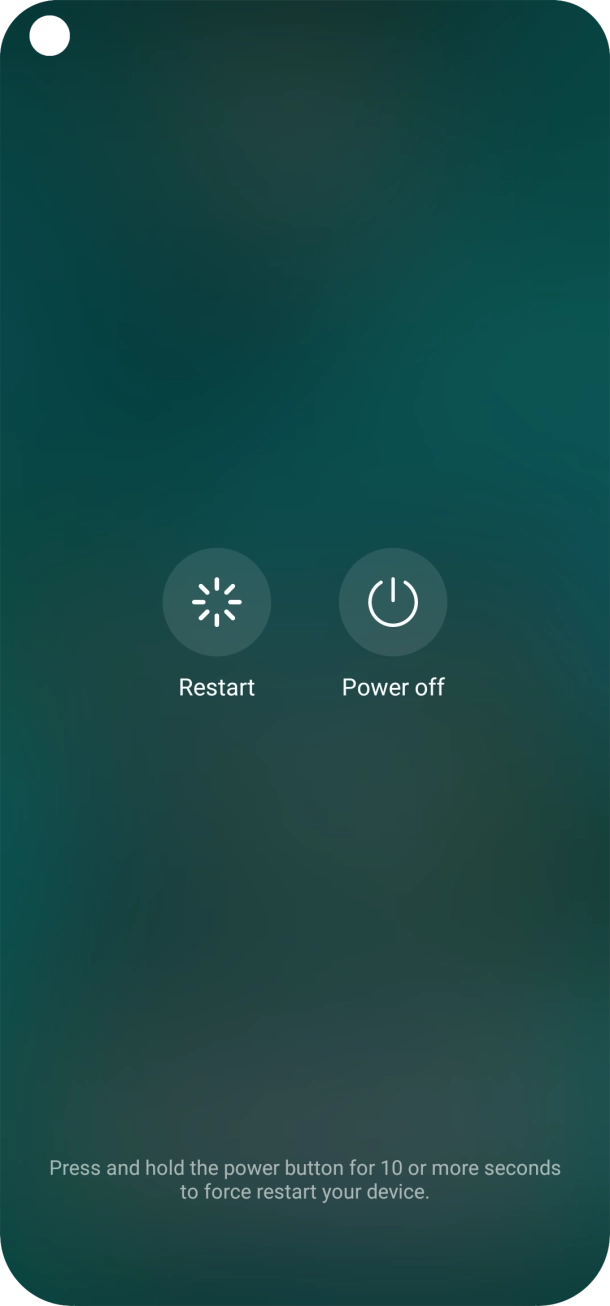 Press Power off.