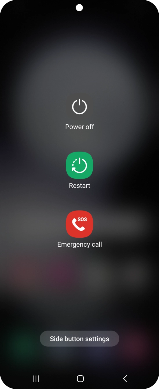 Press Power off.