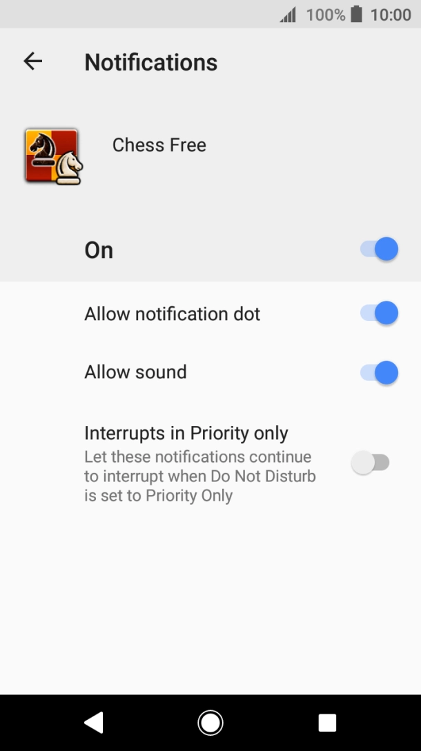 Press the indicator to turn the function on or off.