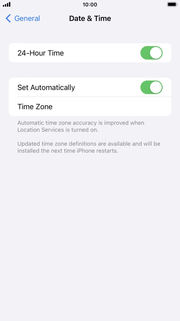 Press the Home key to return to the home screen.