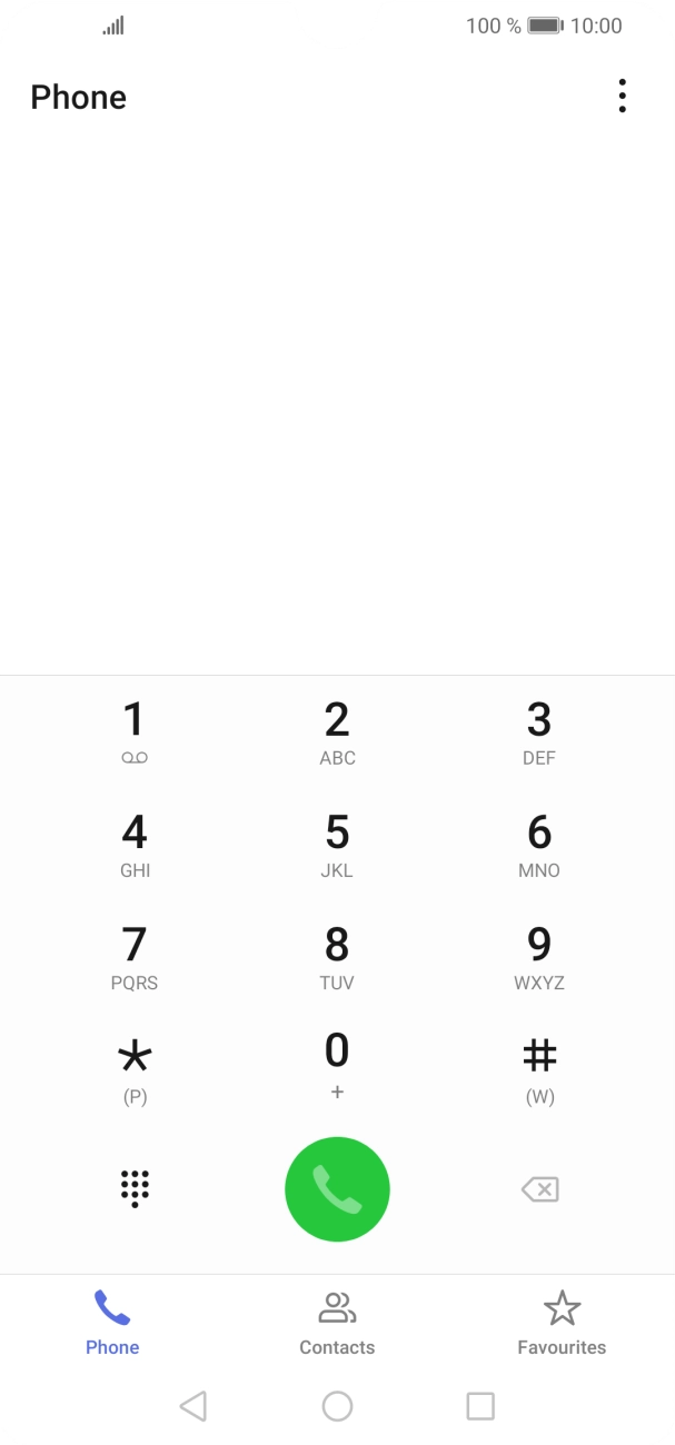 Press the menu icon.