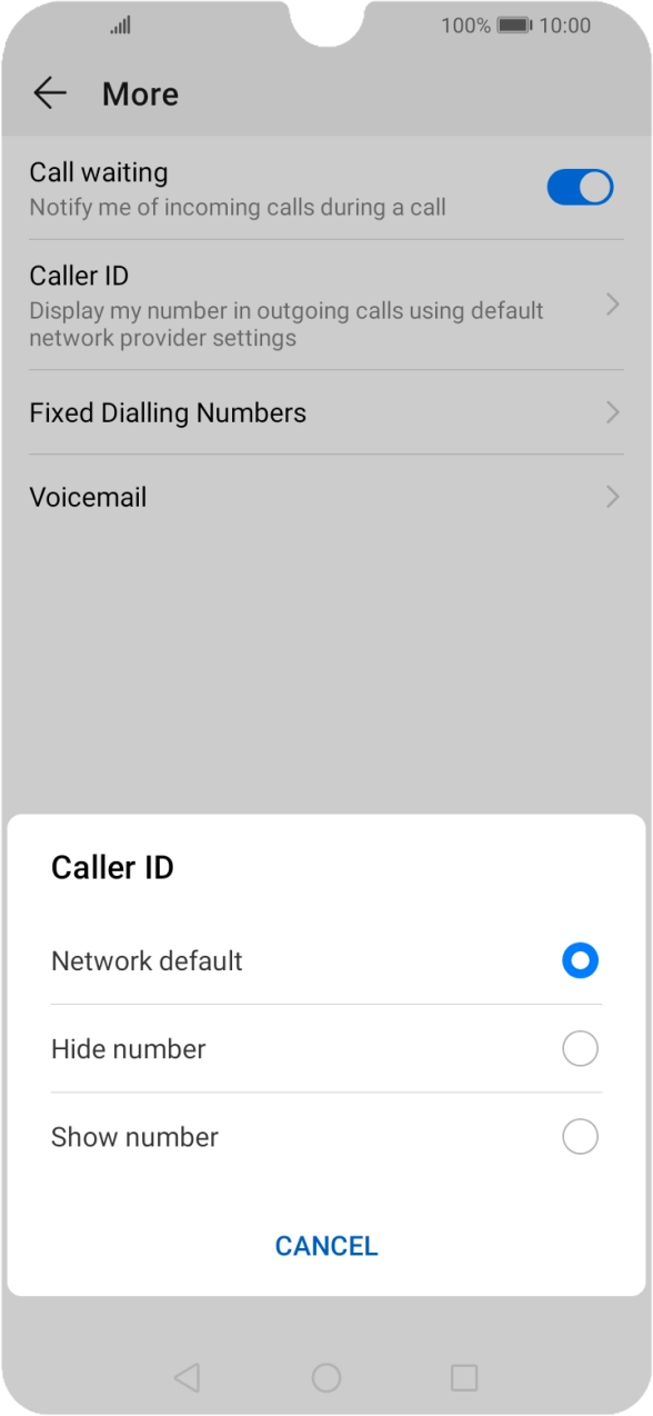 Press Show number to turn on caller identification. Press Show number to turn on caller identification.
