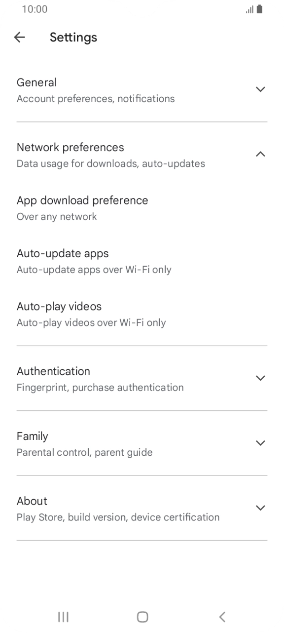 Press Auto-update apps. Press Auto-update apps.