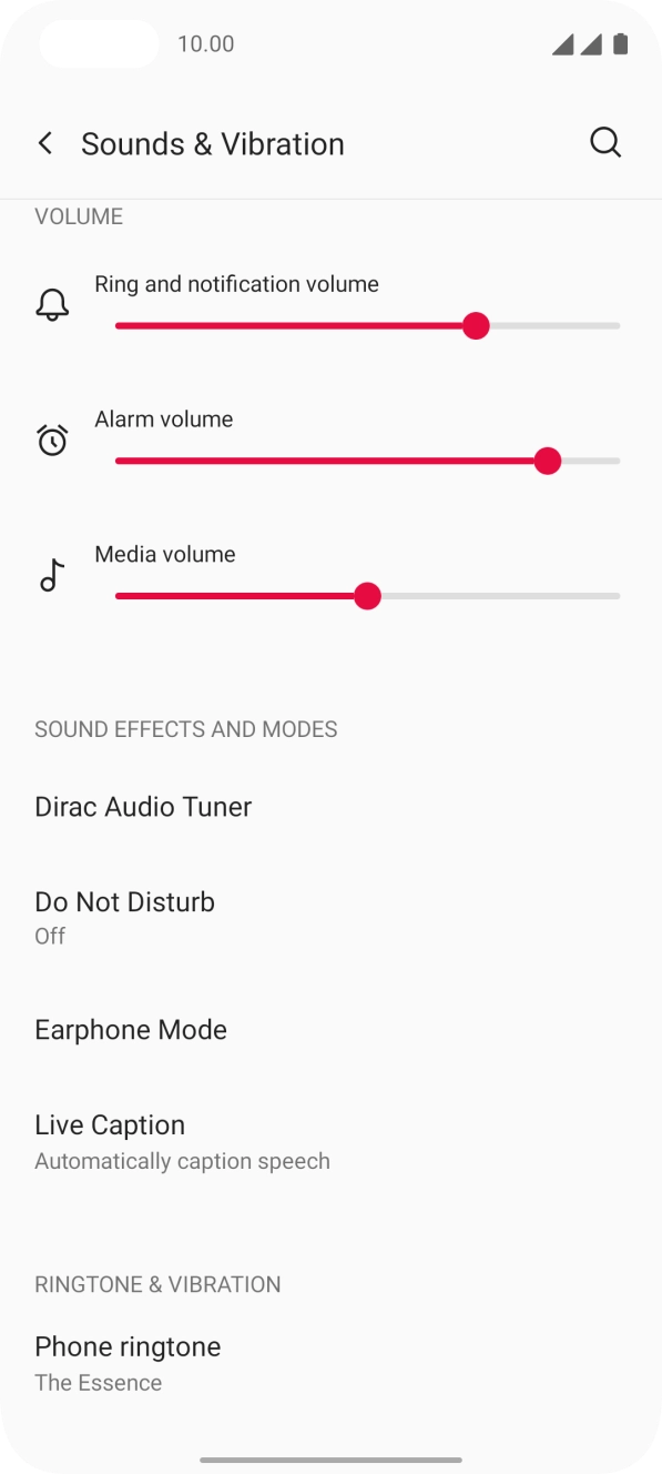 Press Phone ringtone.