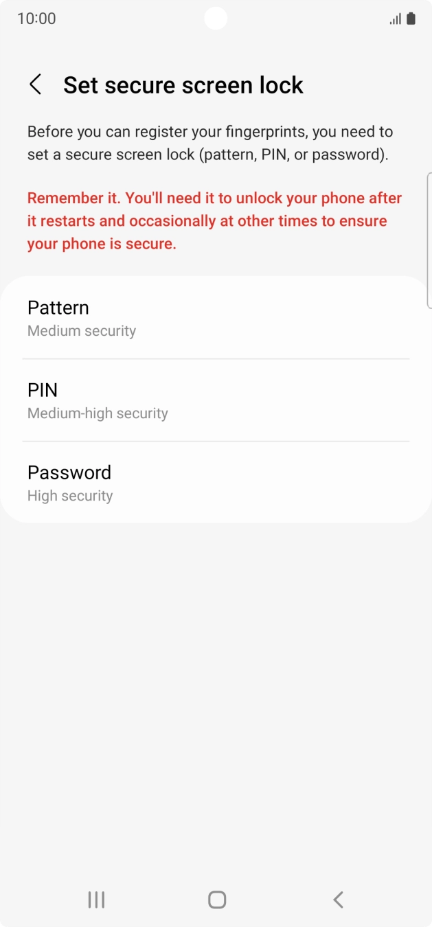 Press the required phone lock code and follow the instructions on the screen to create an additional phone lock code. Press the required phone lock code and follow the instructions on the screen to create an additional phone lock code.