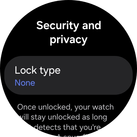 Press Lock type.