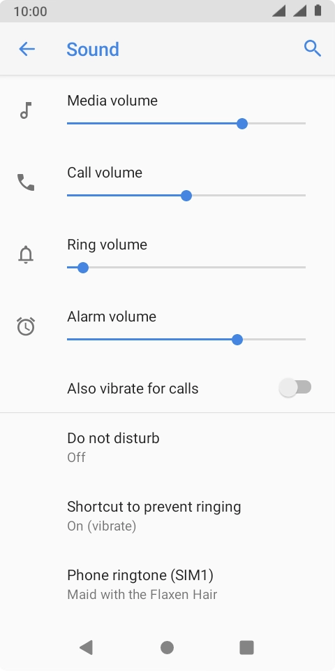 Press the Home key to return to the home screen.