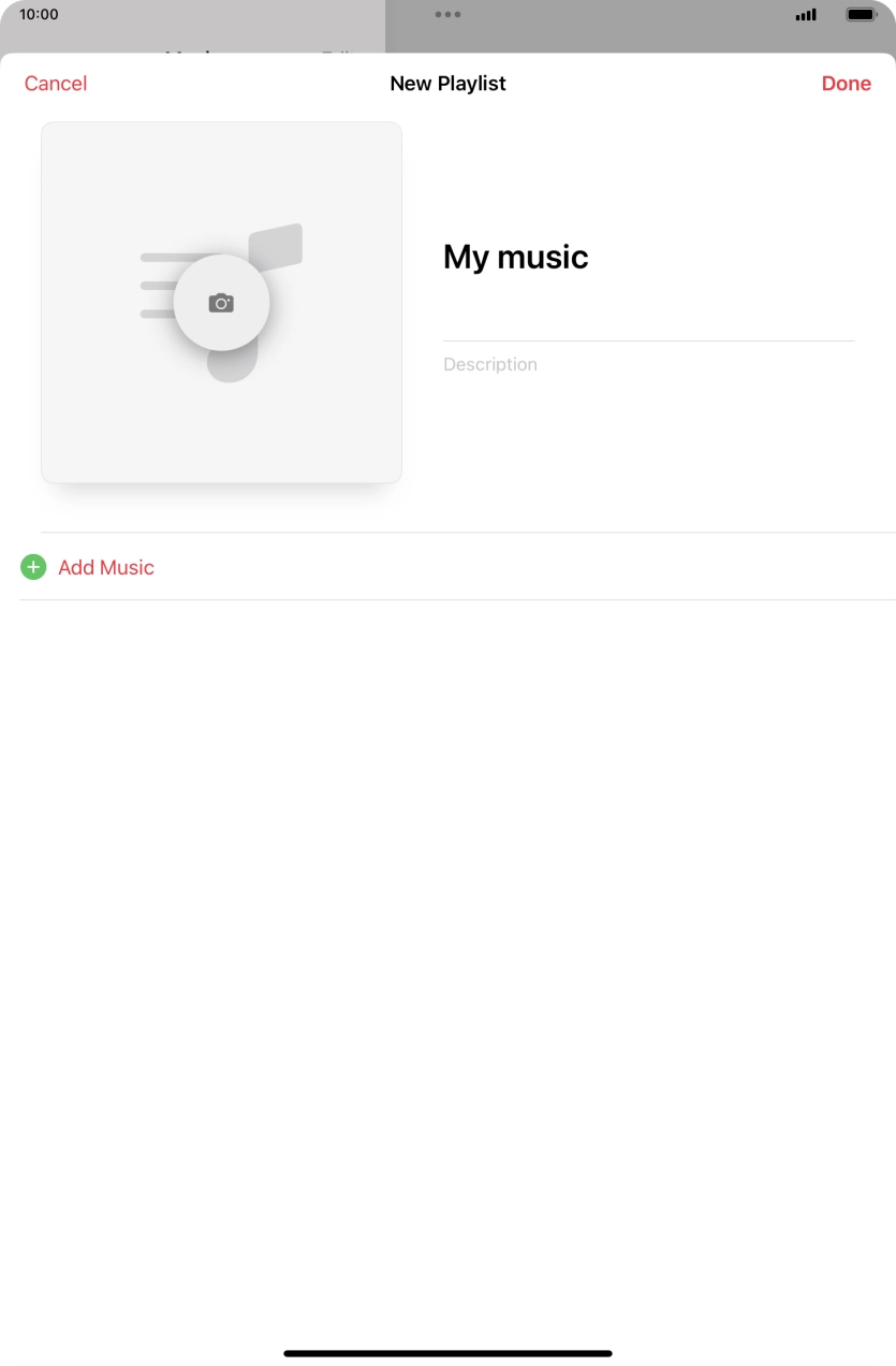 Press Add Music.