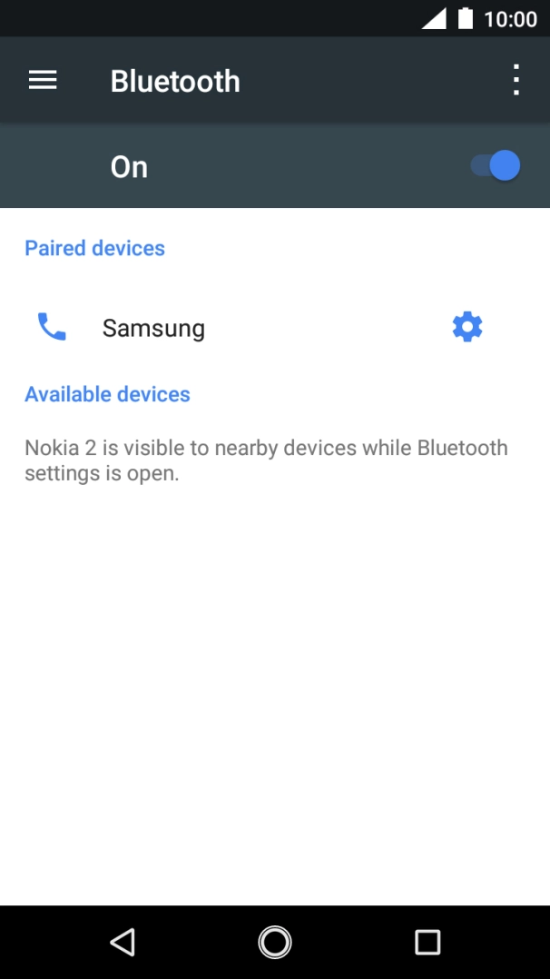 Press the Home key to return to the home screen.