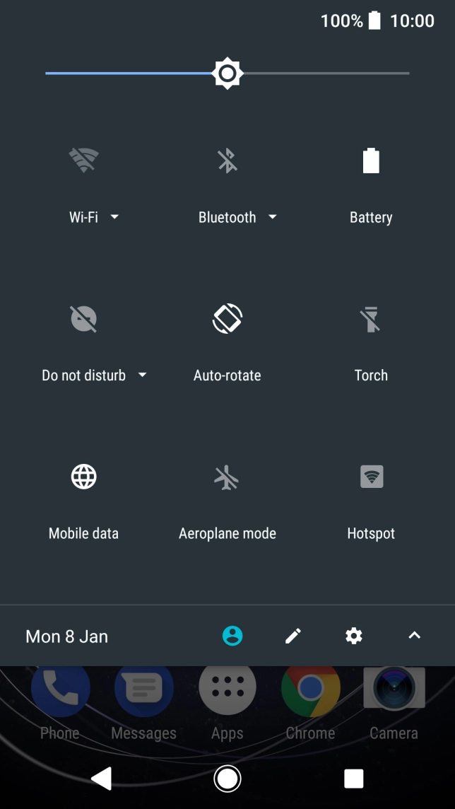 Press the sound mode icon to turn the function on or off.