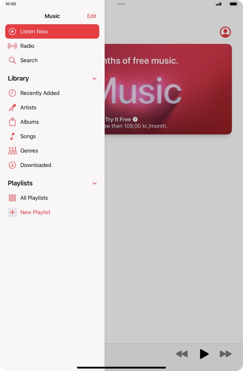 Press New Playlist.