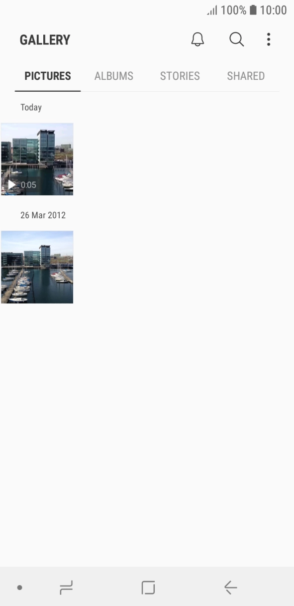 Press ALBUMS and go to the required folder. Press ALBUMS and go to the required folder.
