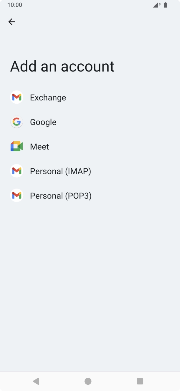 Press Google.