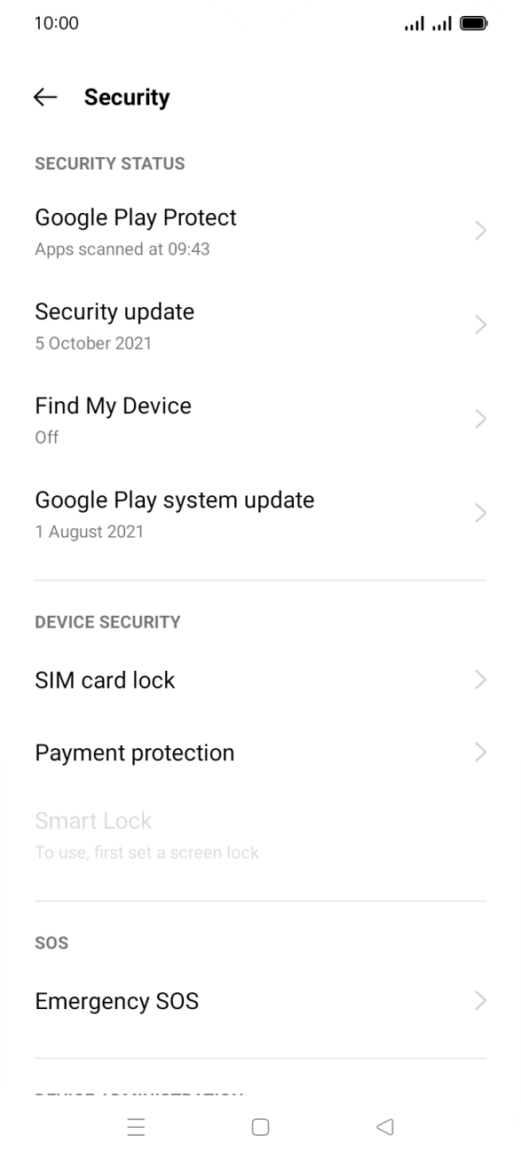 Press Find My Device. Press Find My Device.