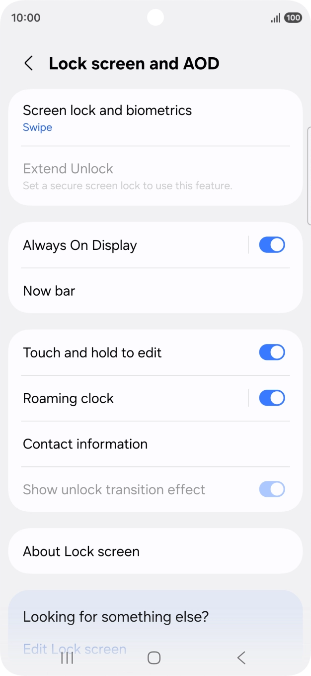 Press Screen lock and biometrics. Press Screen lock and biometrics.