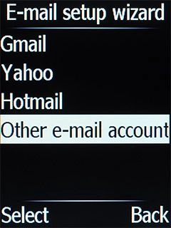 Select Other e-mail accounts. Select Other e-mail accounts.