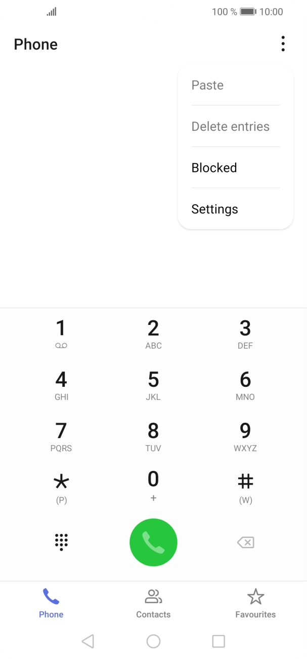 Press Settings.