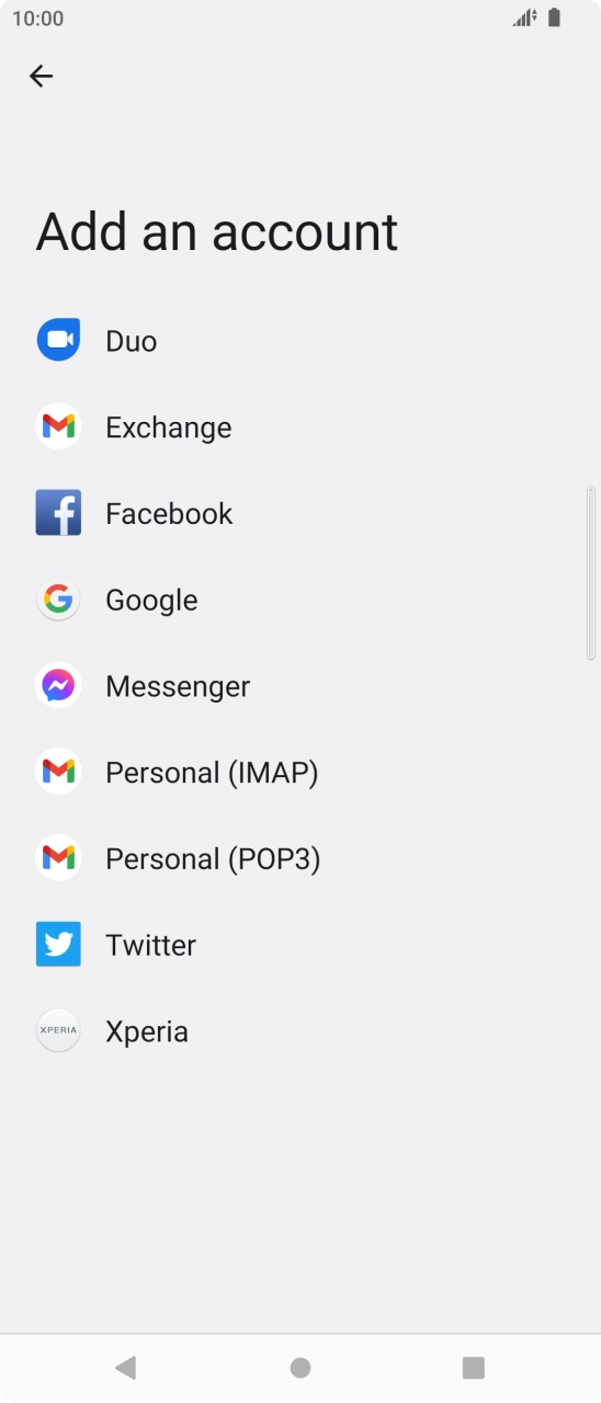 Press Google.