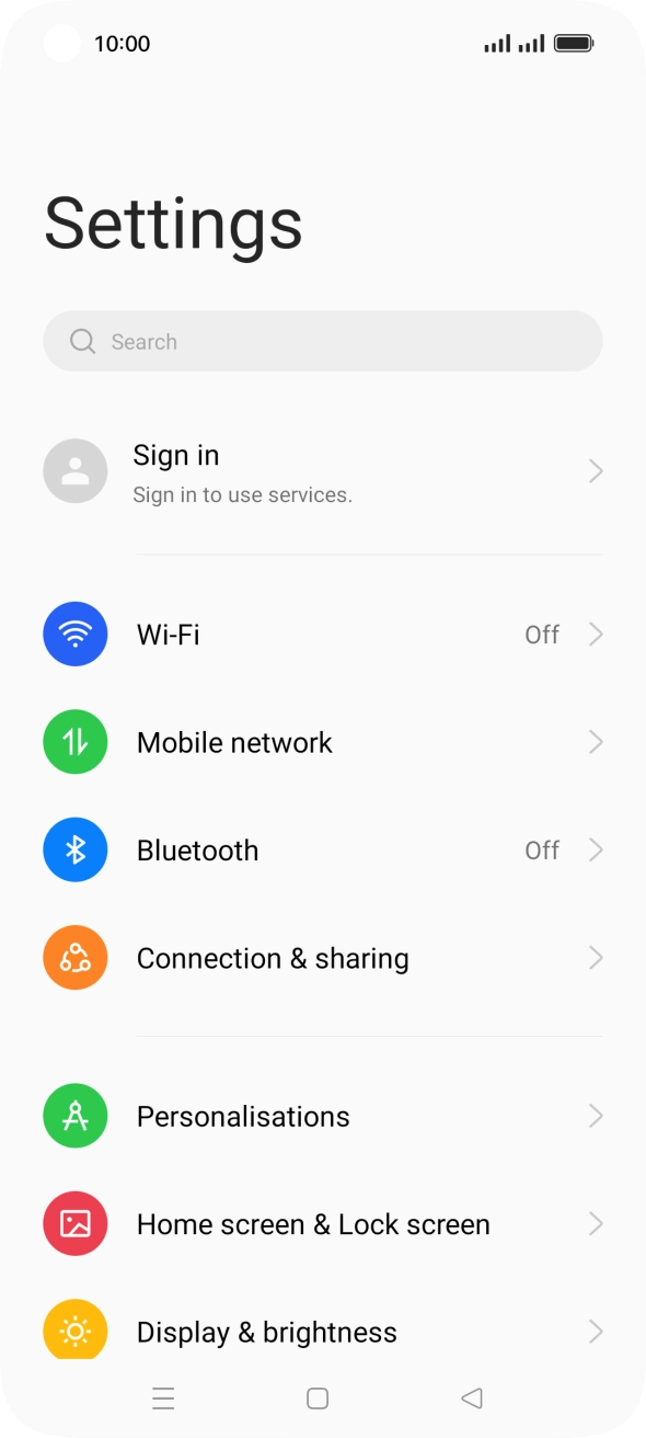 Press Wi-Fi. Press Wi-Fi.