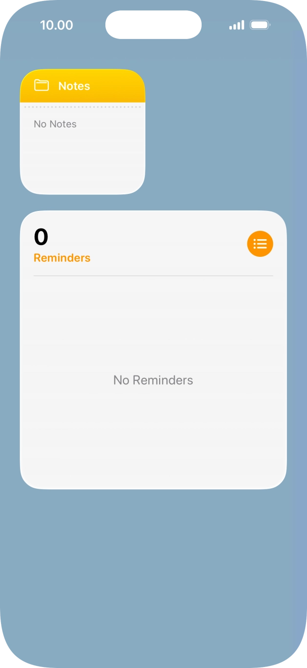 Press and hold the required Widget Stack. Press and hold the required Widget Stack.