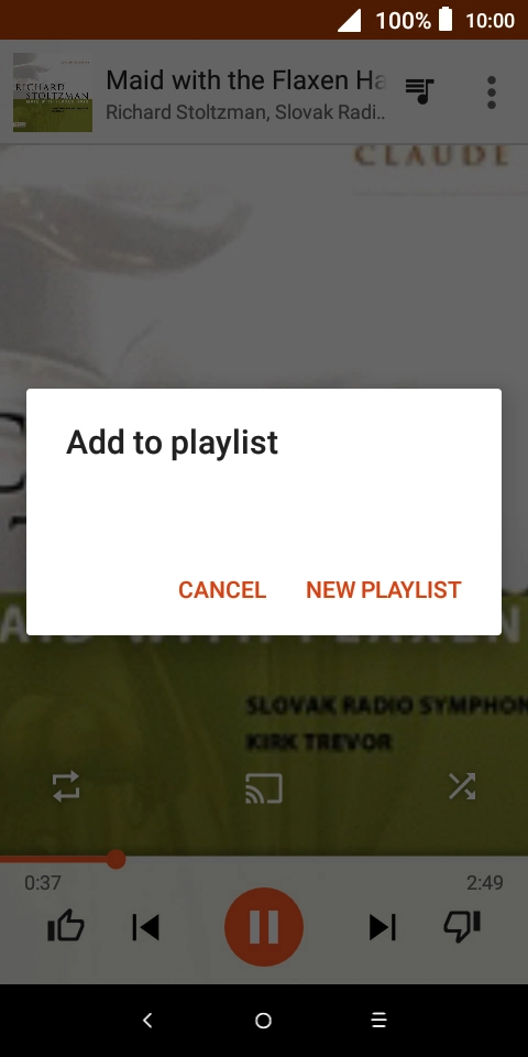 Press NEW PLAYLIST. Press NEW PLAYLIST.