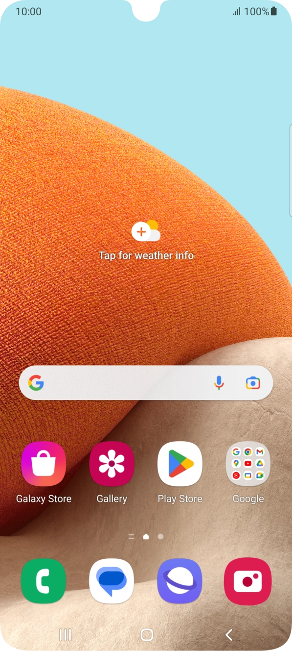 Slide two fingers downwards starting from the top of the screen.