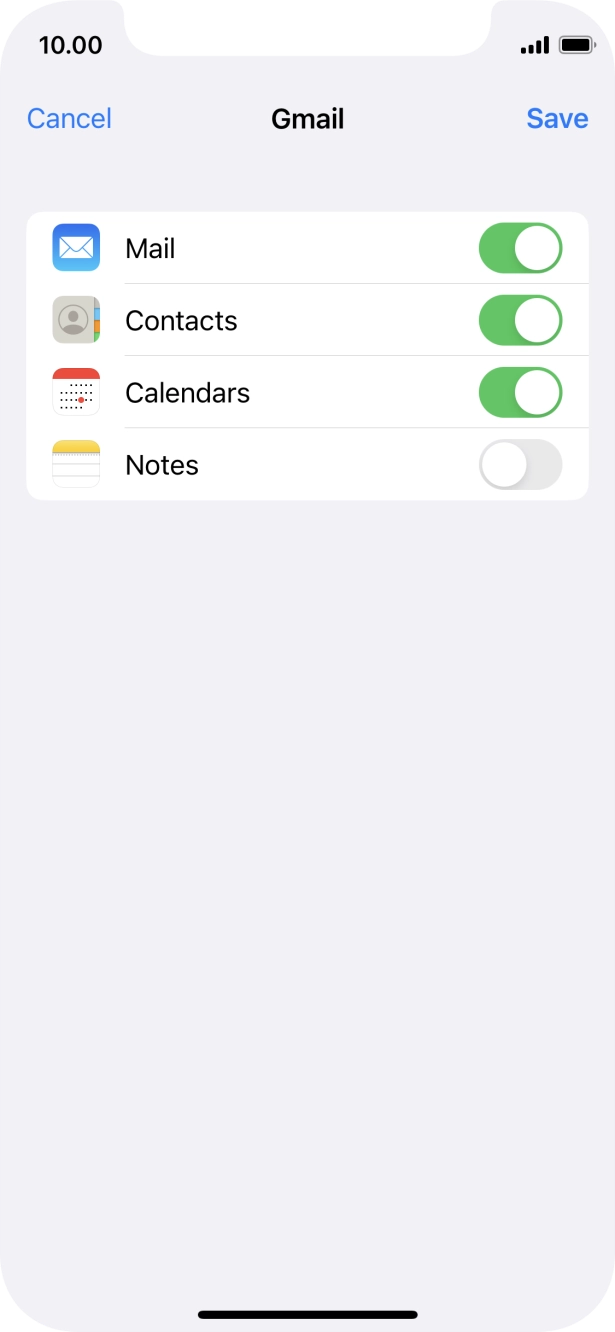 If this screen is displayed, you email account has been recognised and set up automatically. Follow the instructions on the screen to key in more information and finish setting up your phone.