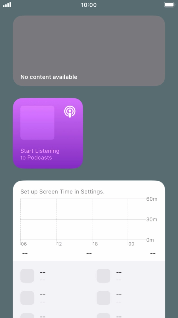 Press and hold the required Widget Stack. Press and hold the required Widget Stack.