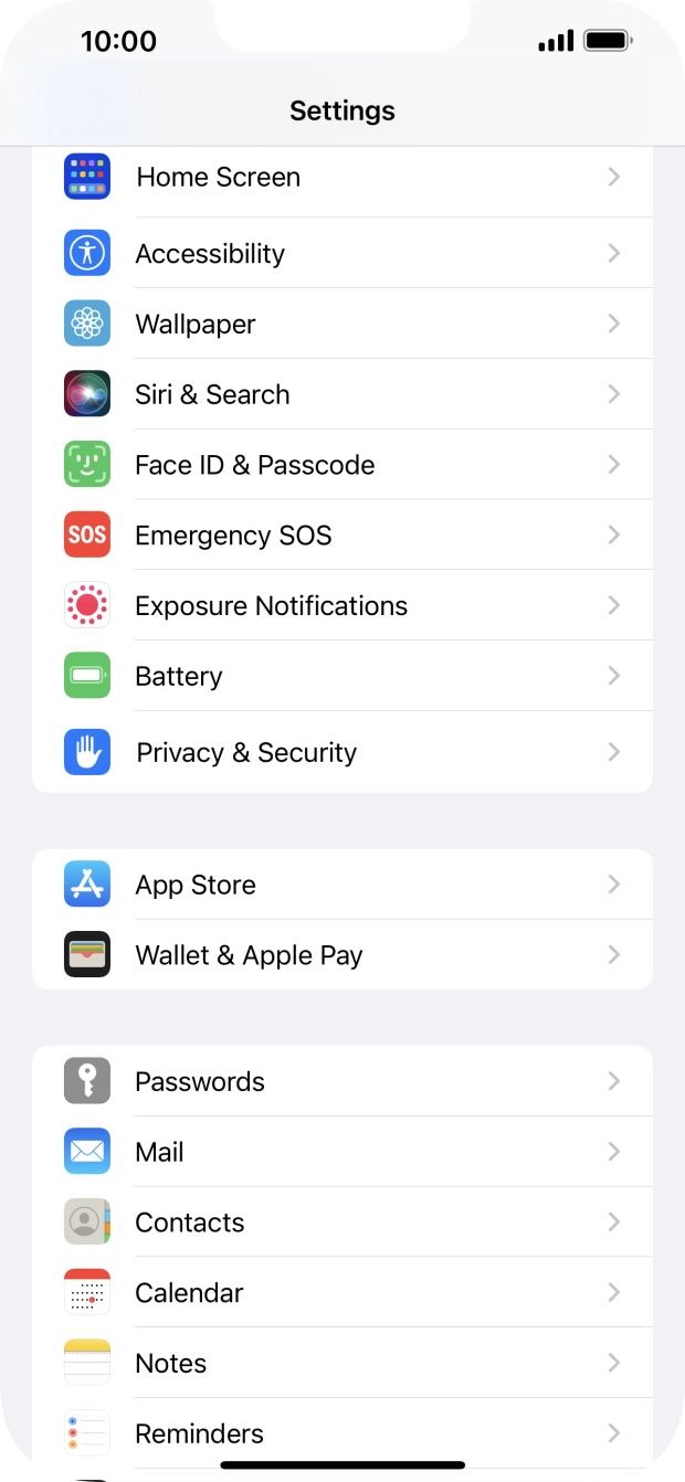 Press Face ID & Passcode. Press Face ID & Passcode.