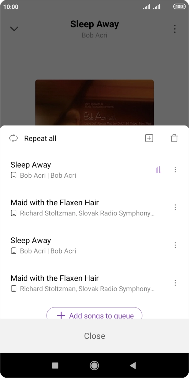 Press the add icon.