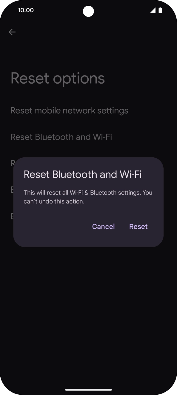 Press Reset.