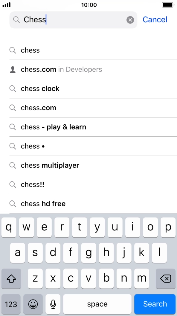Press Search.