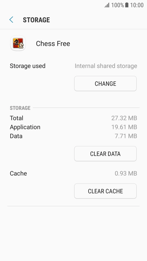 Press CLEAR CACHE.