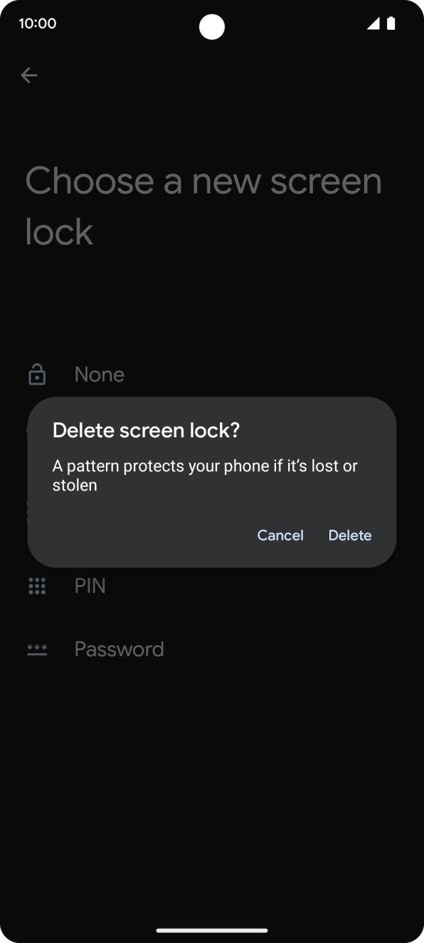 Press Delete. Press Delete.