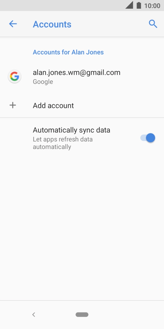 Press the Home key to return to the home screen.