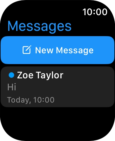 Press the required text message.