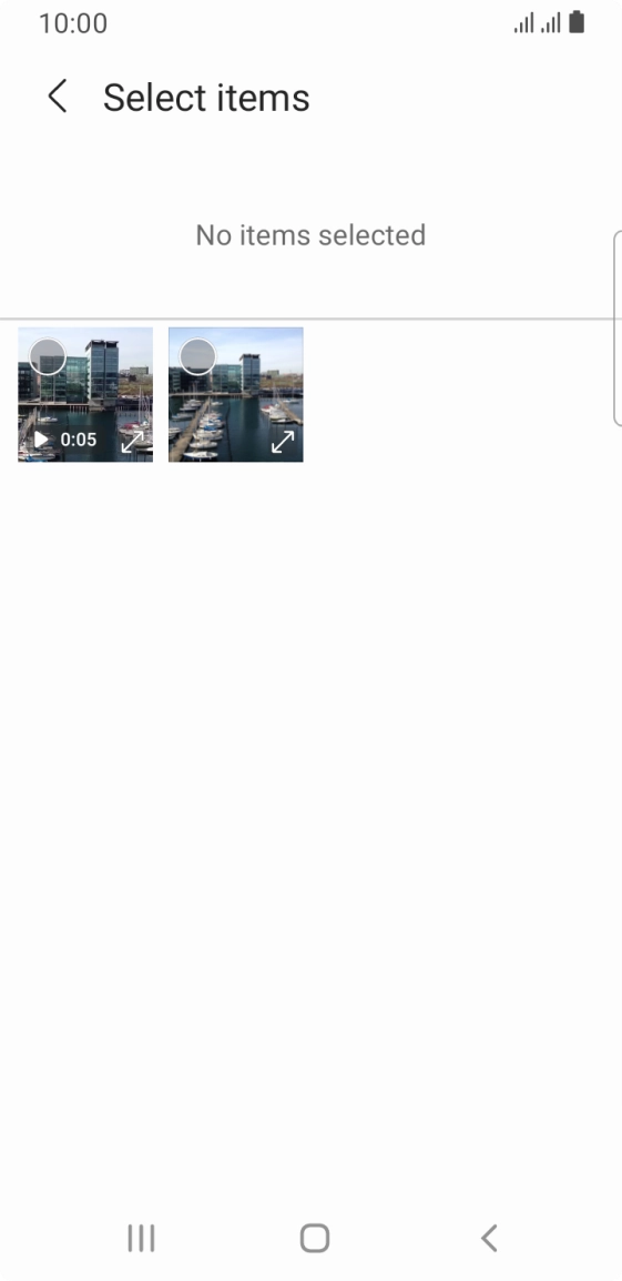 Press the required picture. Press the required picture.