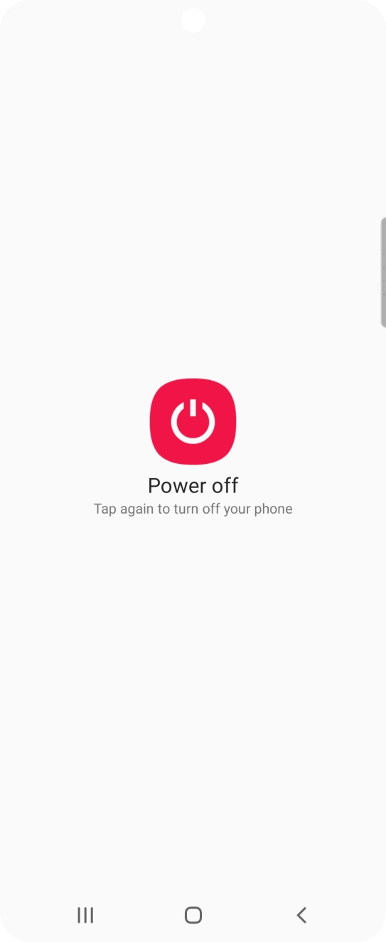 Press Power off.