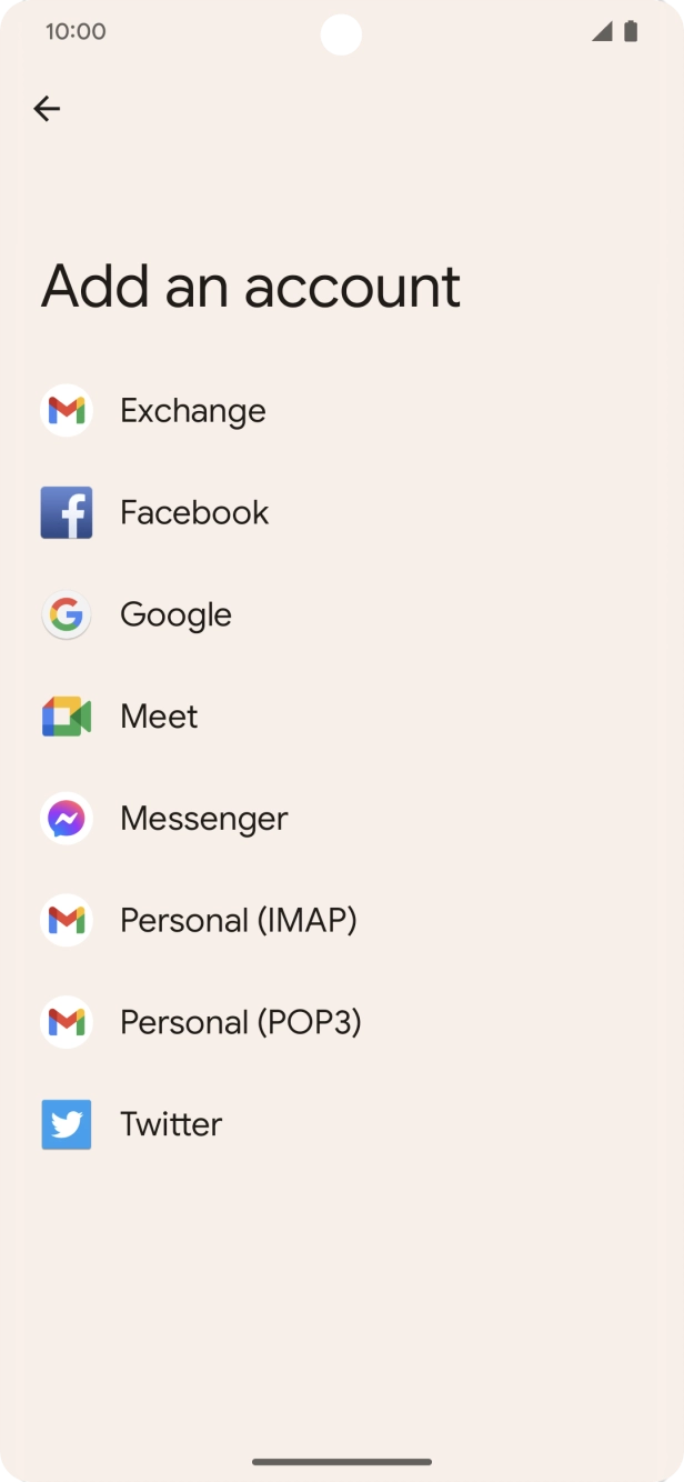 Press Google.