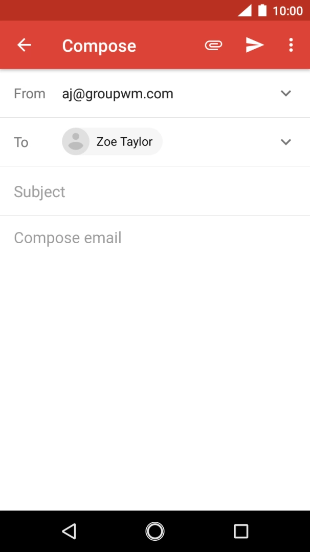 Press Subject and key in the required subject.