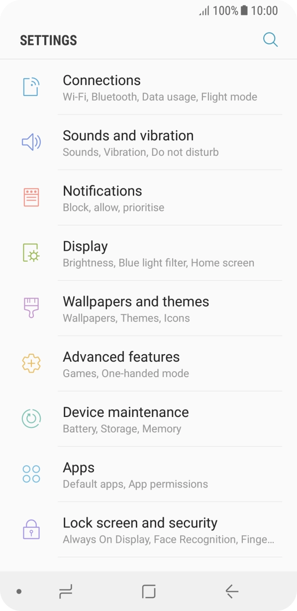 Press Lock screen and security.