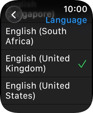 Press the required language. Press the required language.