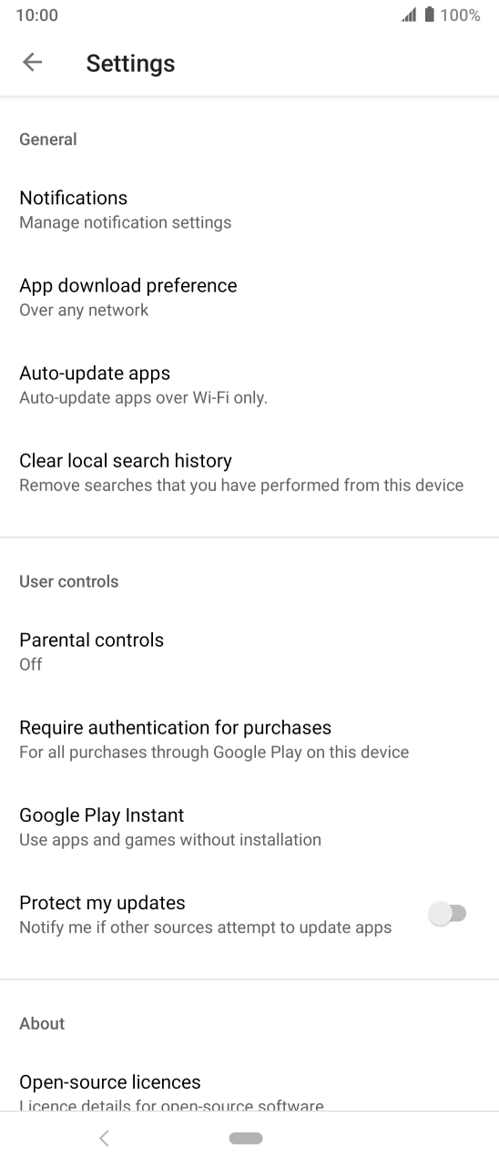 Press Auto-update apps. Press Auto-update apps.